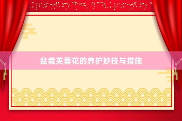 盆栽芙蓉花的养护妙技与措施